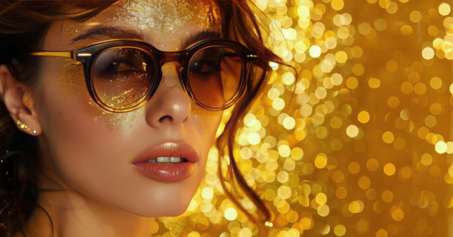 Qué accesorios combinan con un vestido dorado